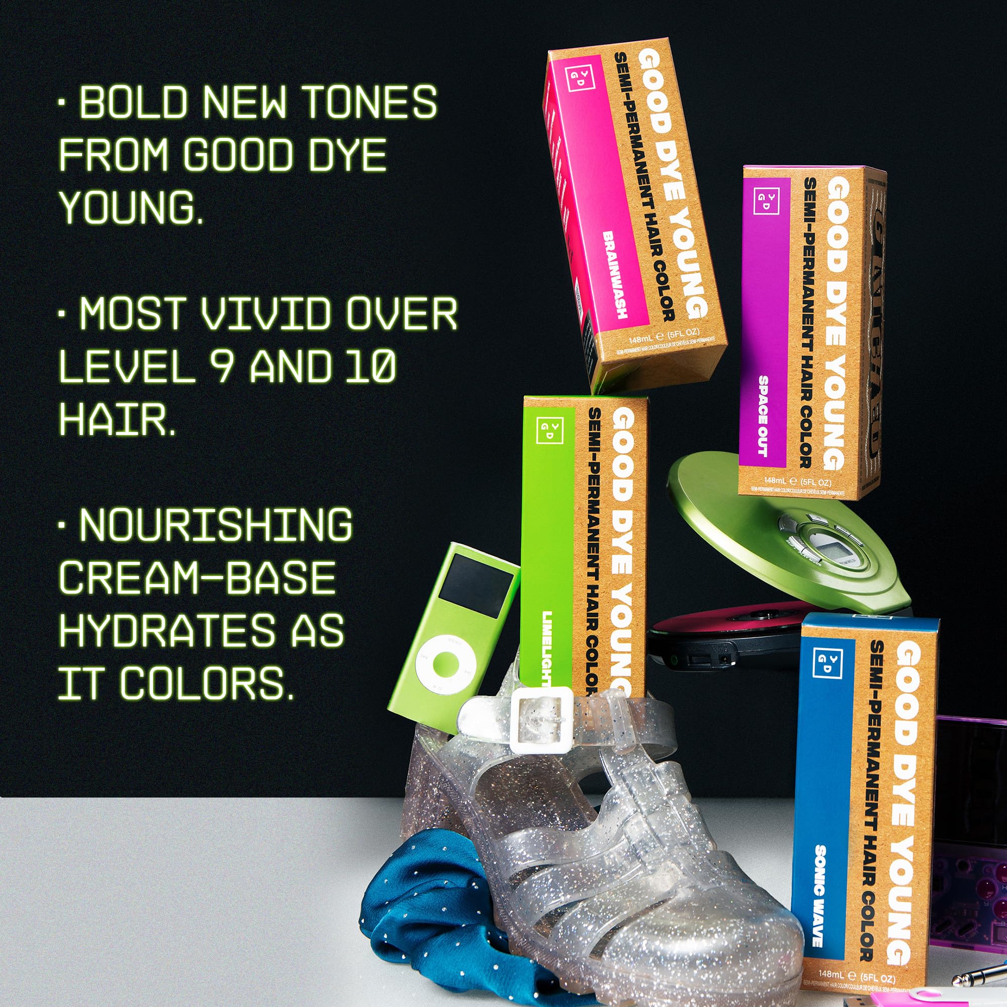 Good Dye Young Limelight lifestyle studio setting showing finished look and confidence-boosting benefit