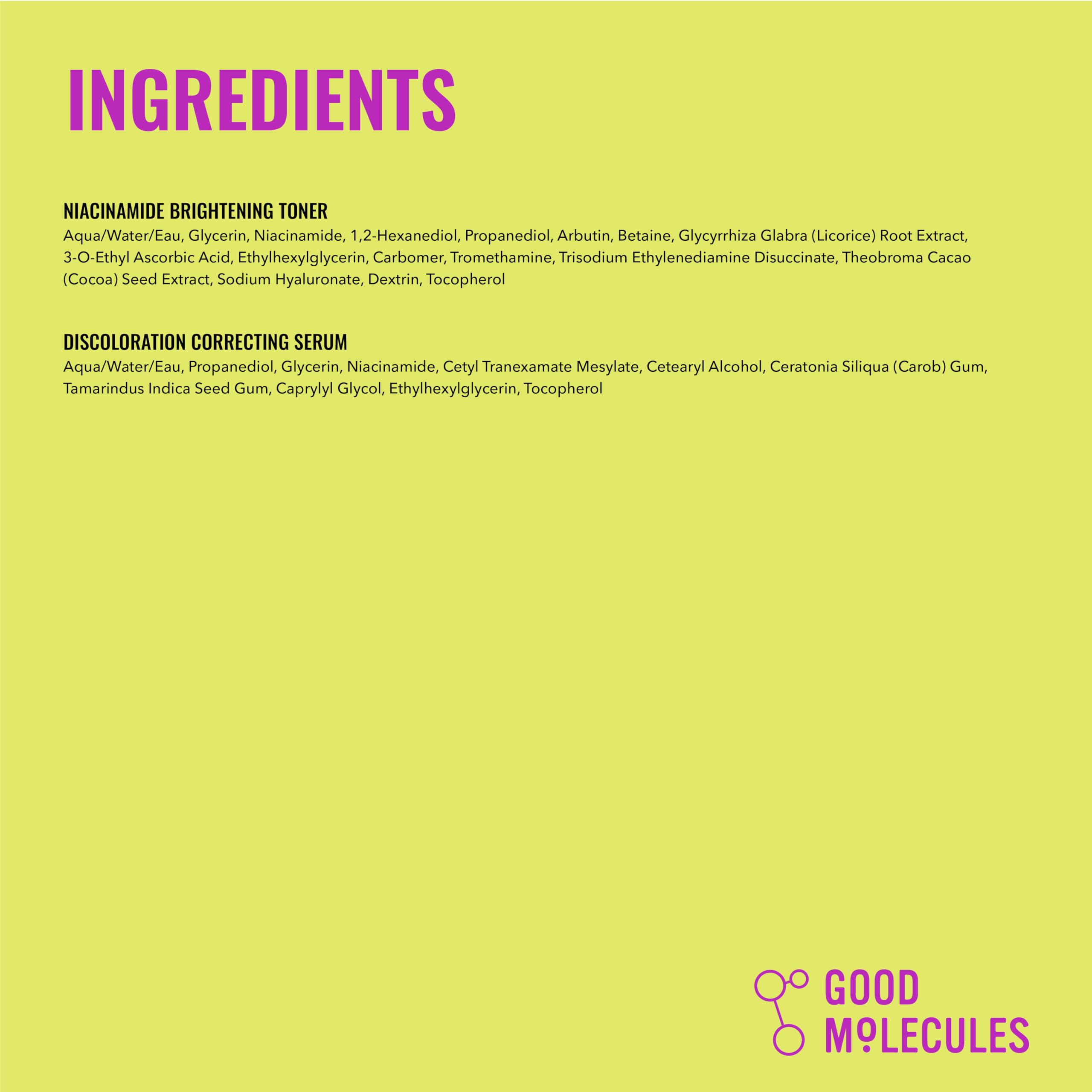 Good Molecules set on bathroom counter lifestyle shot conveying daily skincare benefit
