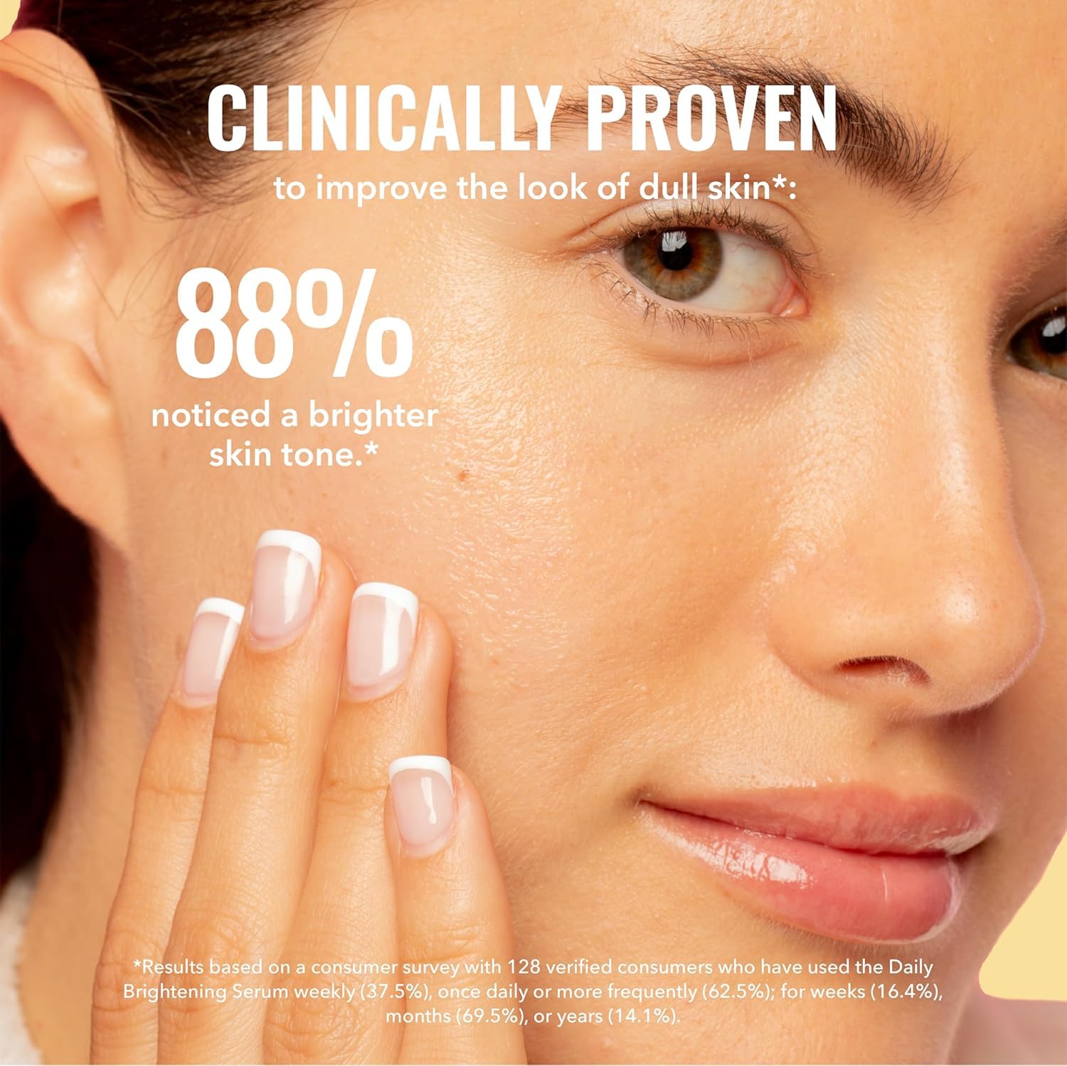 Good Molecules bottle beside ingredient visuals showing beta arbutin and hyaluronic acid