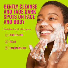 Good Molecules creamy lather close-up illustrating gentle cleansing