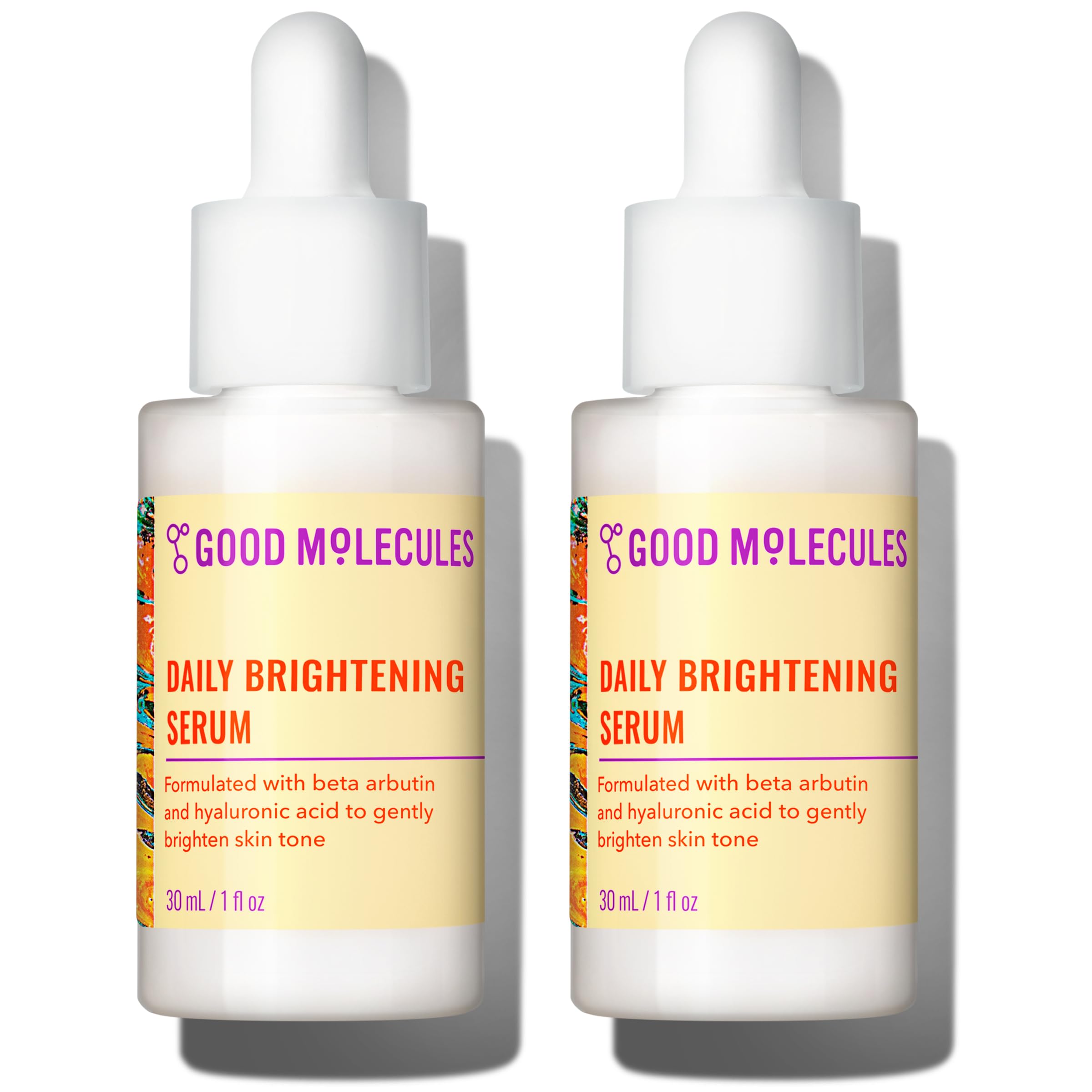 Good Molecules front packaging showing two bottles and pack benefit