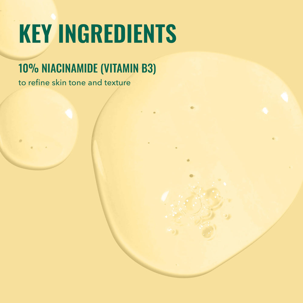 Good Molecules label close-up, 10% niacinamide clarity and ingredient visibility