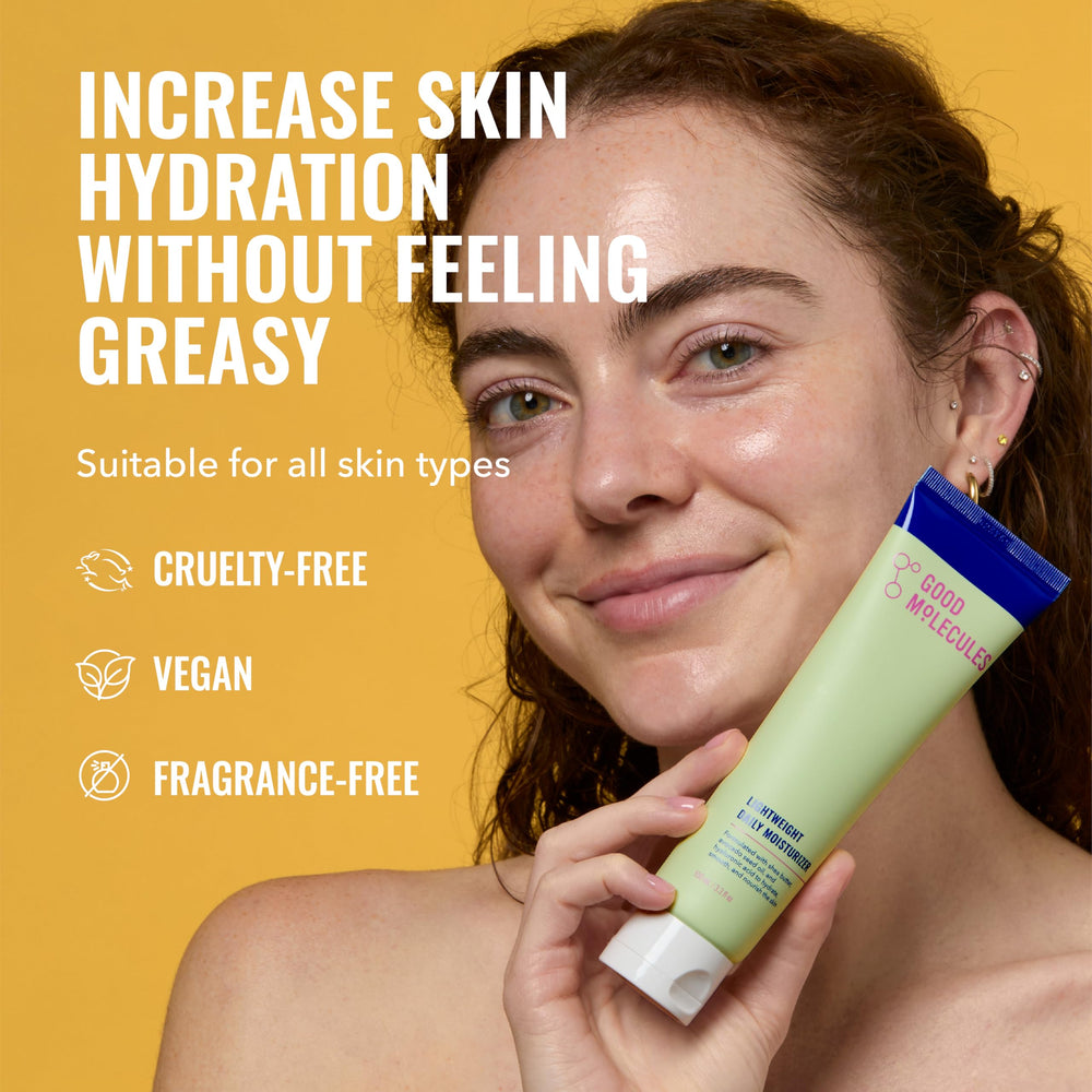 Good Molecules open jar close-up showing smooth cream texture that absorbs quickly