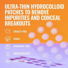 Good Molecules patch visible under light makeup showing low-profile blend