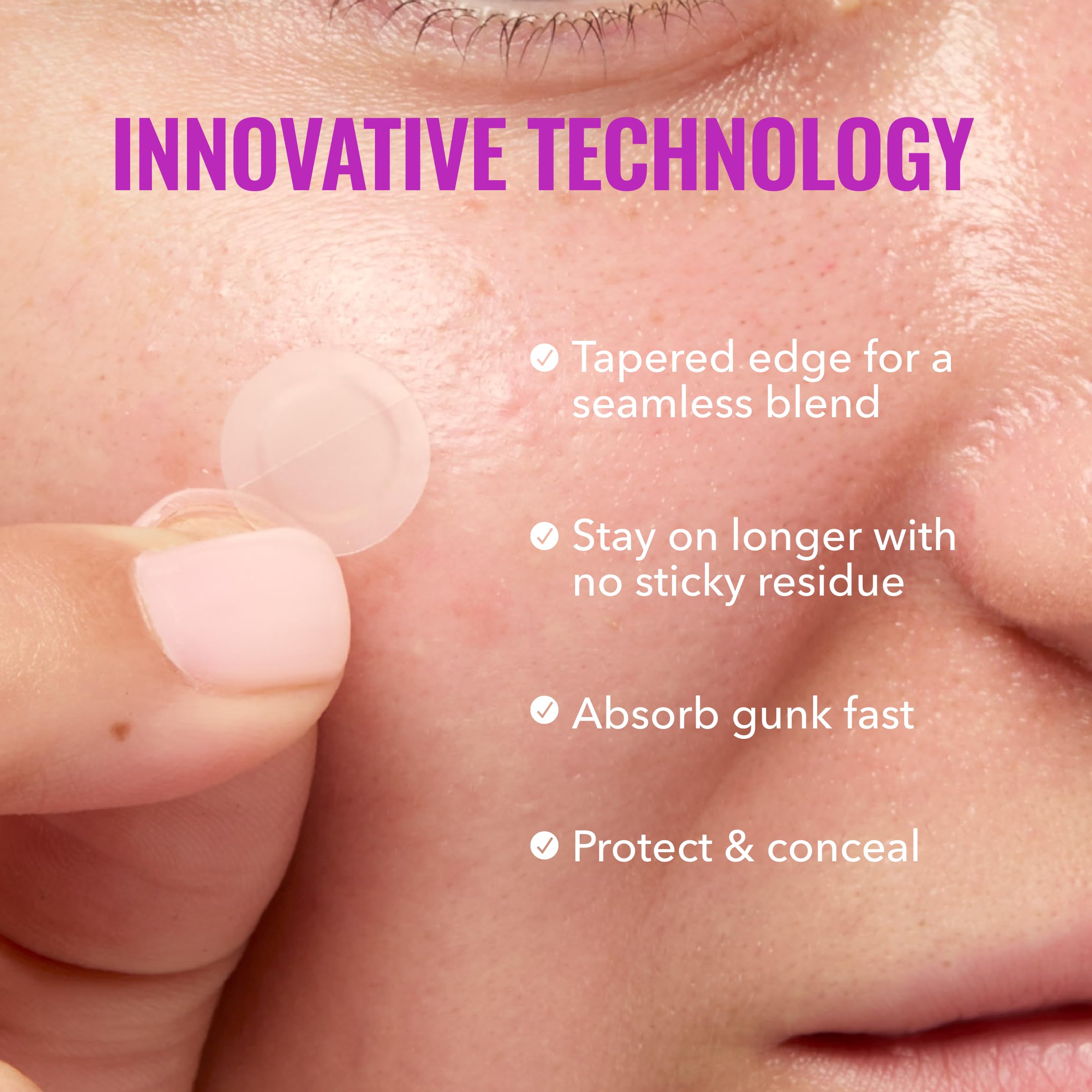 Good Molecules saturated patch removed after use showing absorbed impurities and clarity