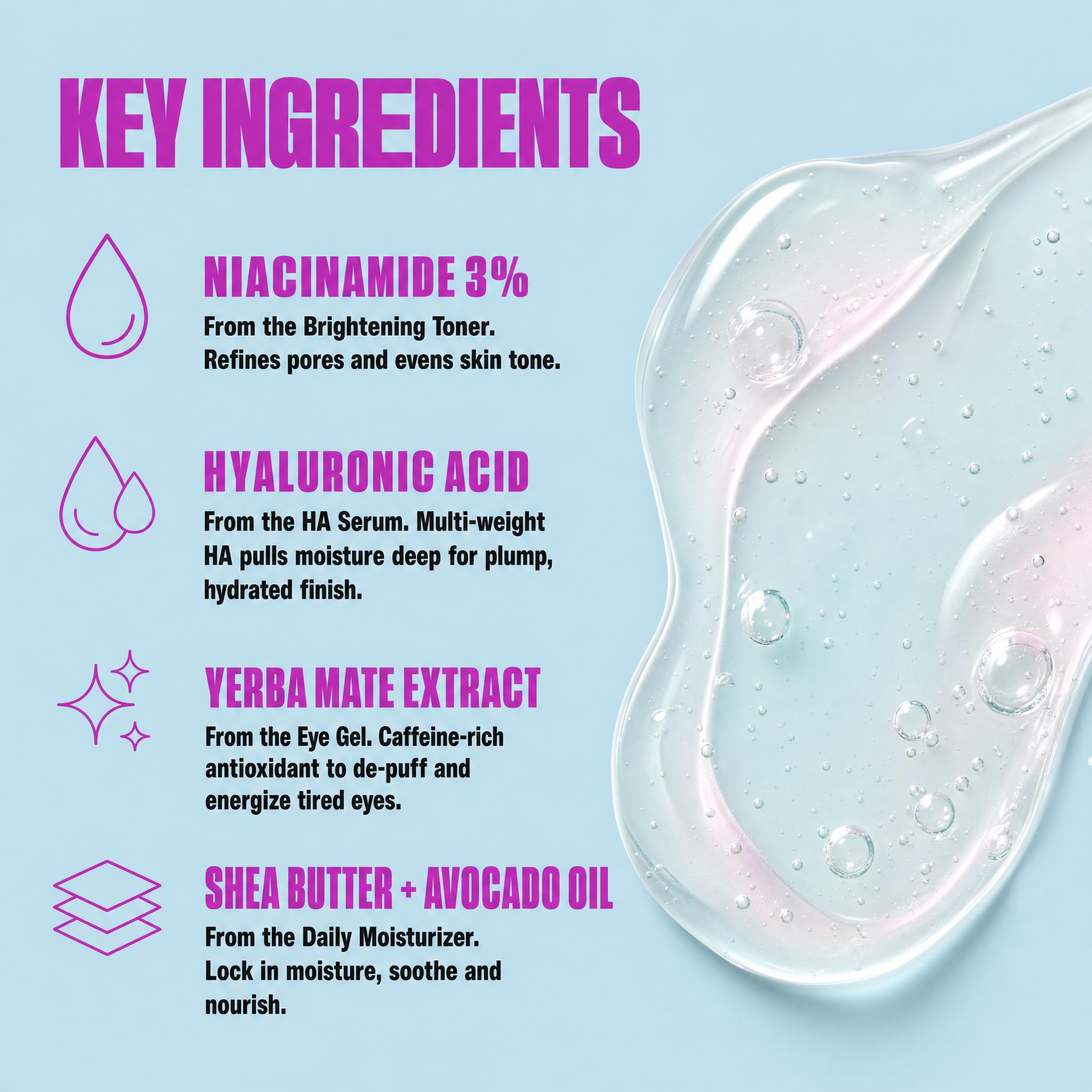 Good Molecules niacinamide brightening toner close-up showing bottle detail and quick hydration
