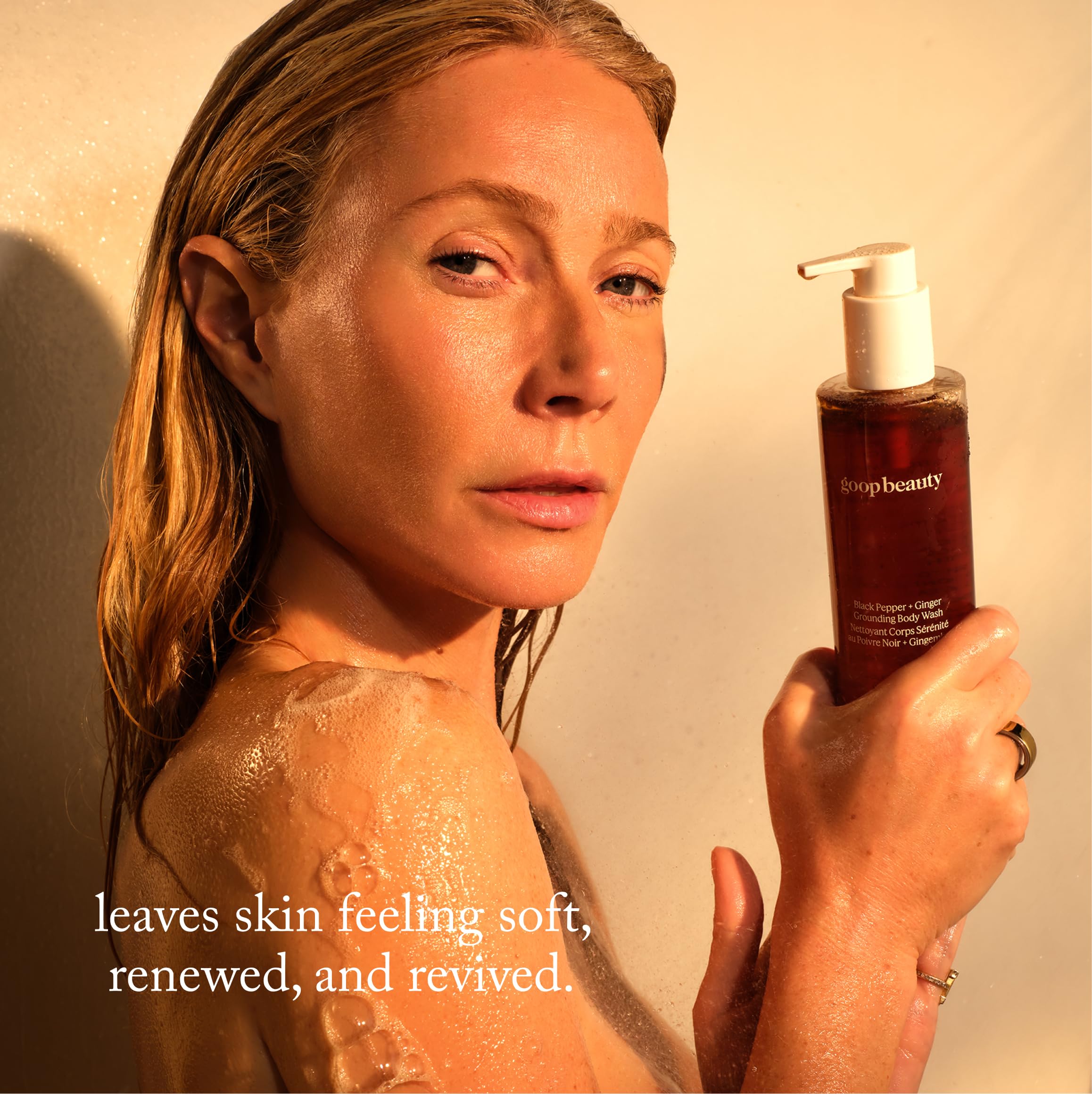 goop label detail highlighting key botanicals and clean-ingredient statement