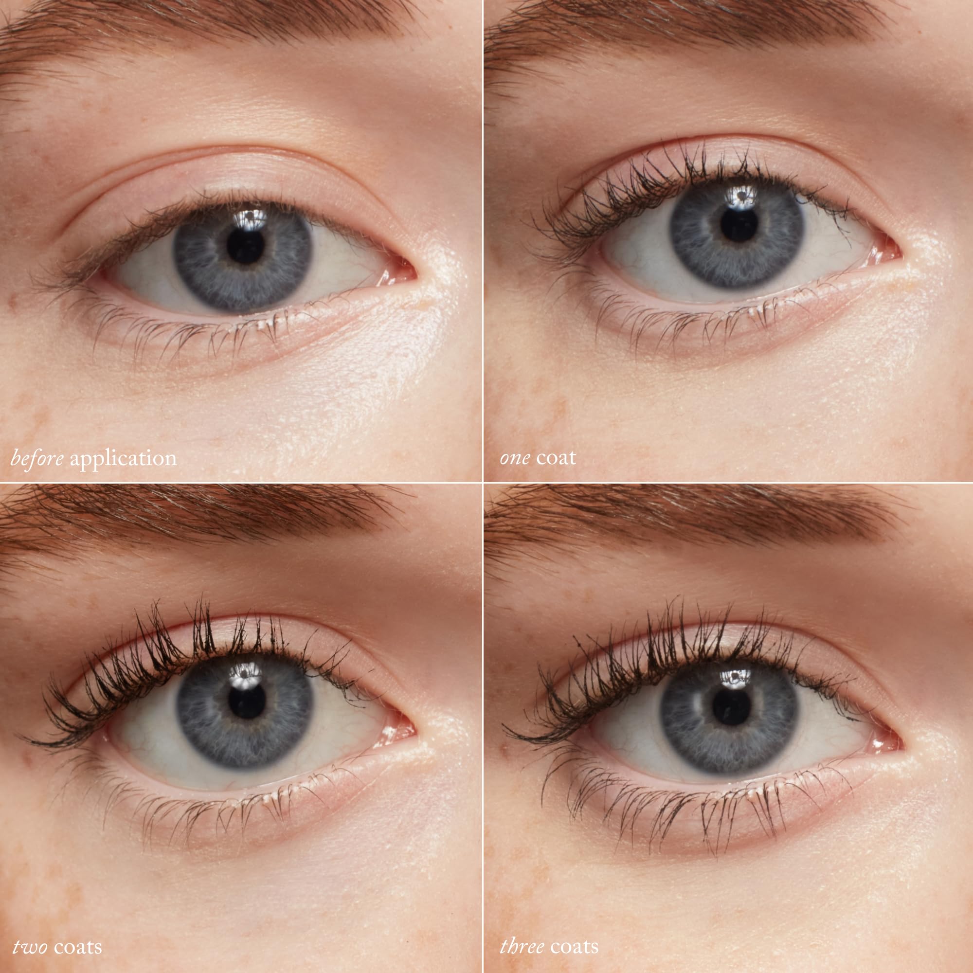 goop Featherlash applied on lashes demonstrating lift and definition