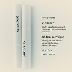 goop Featherlash formula texture close-up showing smooth, non-clumping finish