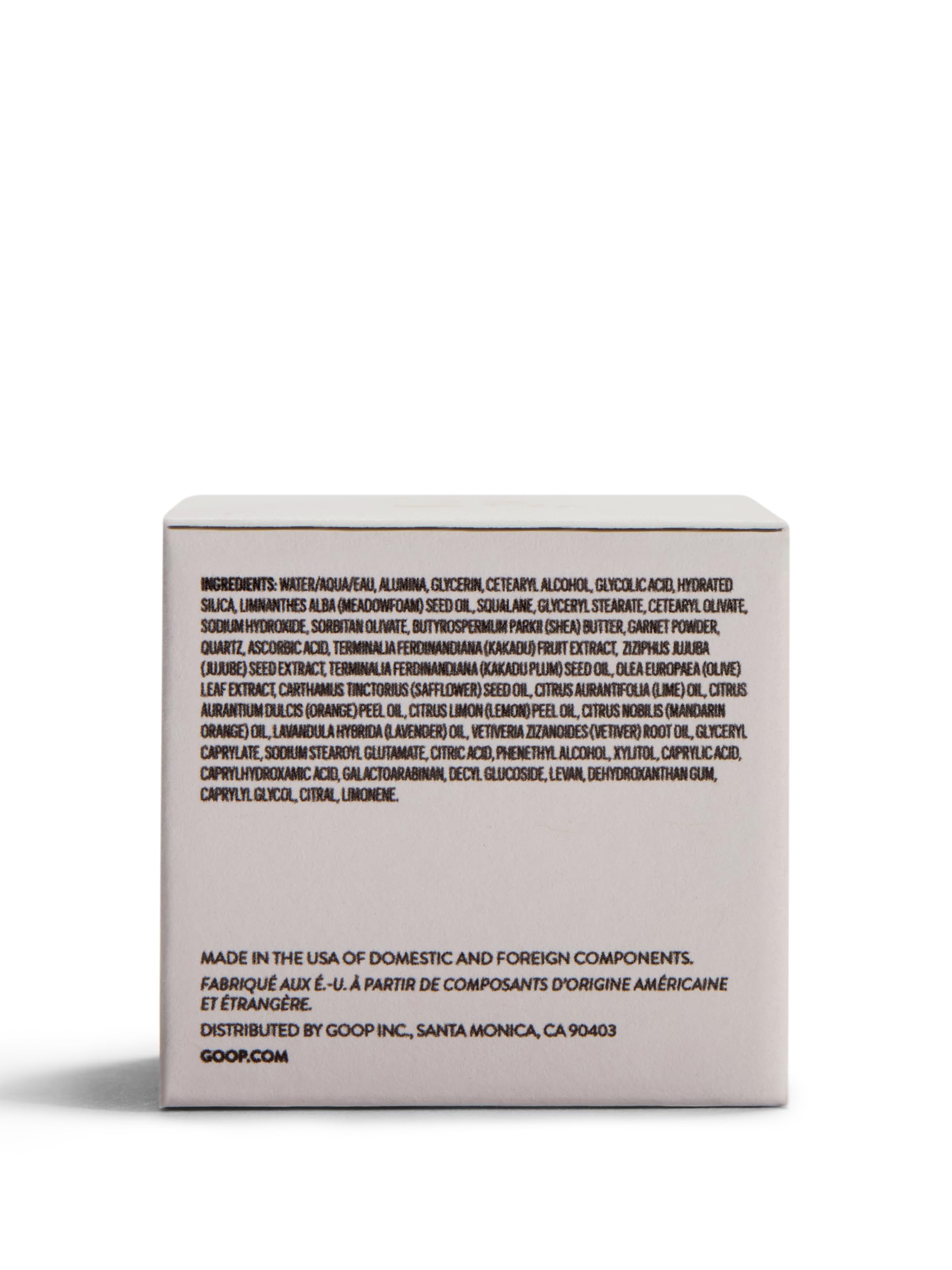 goop rinsed skin close-up showing smoother-looking texture after use