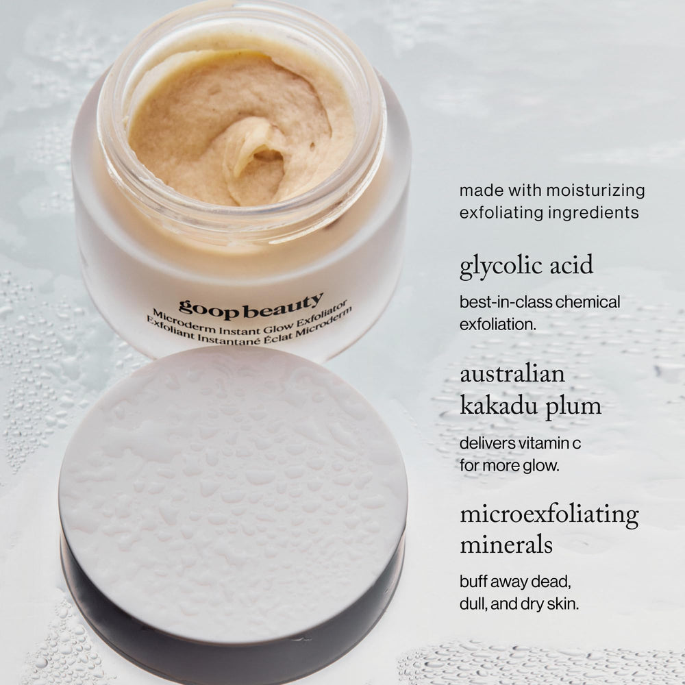 goop close-up of whipped texture and mineral particles for gentle polishing