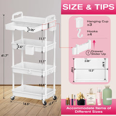 Goovilla top shelf and removable drawer showing versatile storage benefit