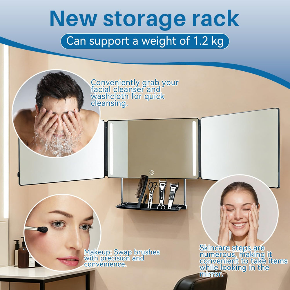 GOQELK anti-fog HD glass closeup showing clear, distortion-free reflection