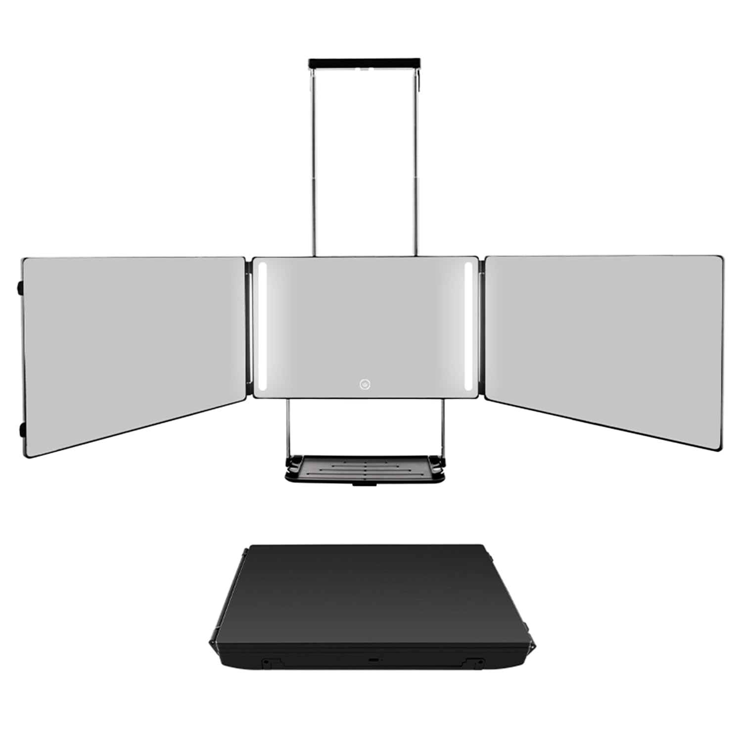 GOQELK front view with shelf showing organized tools and clear reflection benefit