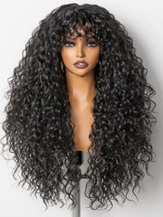 GORGIUS front view showing full 26-inch curls and volume benefit