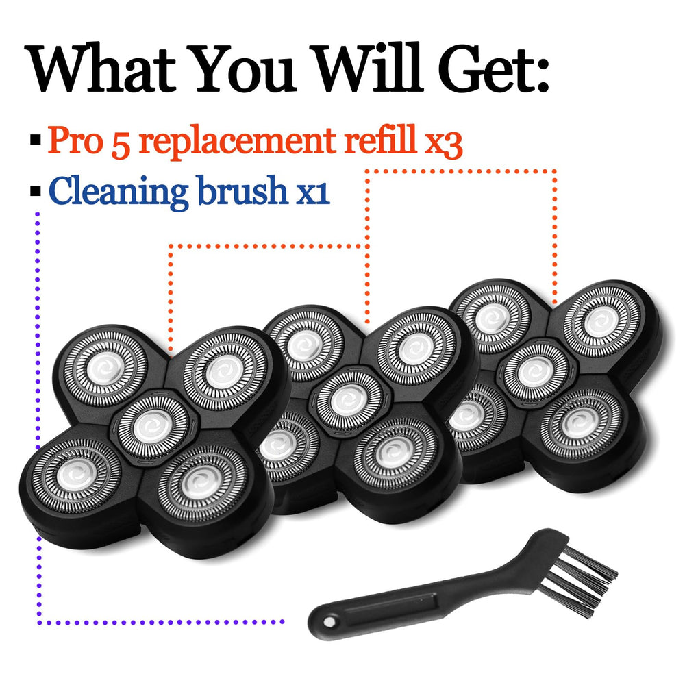 GORLENT heads on bathroom counter suggesting fast, reliable grooming routine