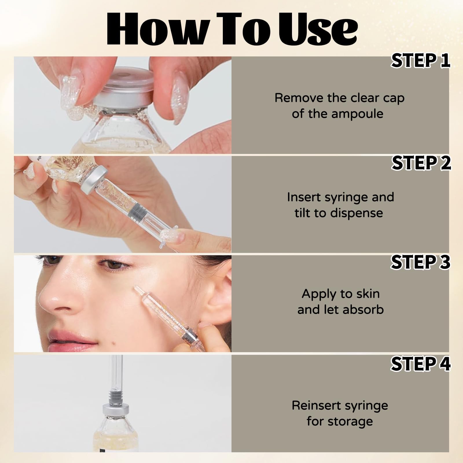 GosBio NaVaro before-and-after face comparison highlighting improved skin smoothness