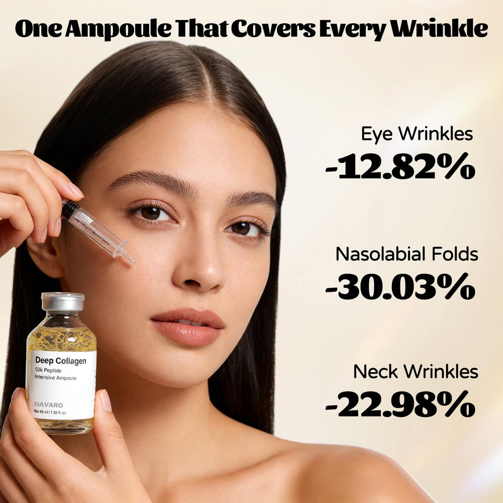 GosBio NaVaro silk-peptide serum texture close-up demonstrating smooth, non-sticky finish