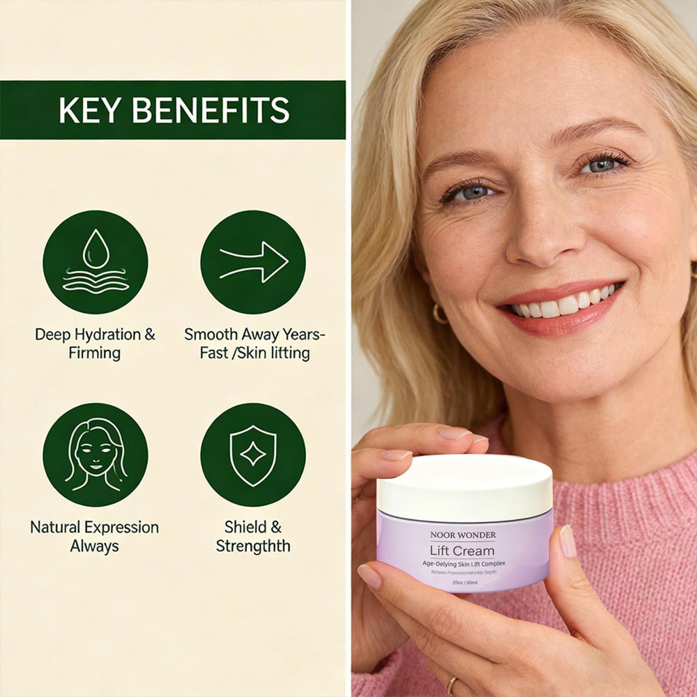 GosBio before and after comparison illustrating visible wrinkle smoothing