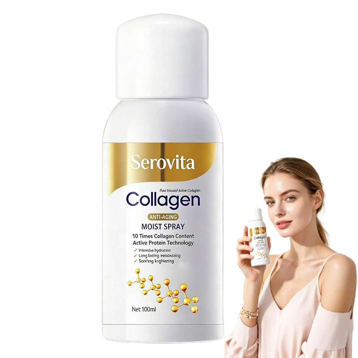 GosBio Serovita front bottle showing label and easy-use spray