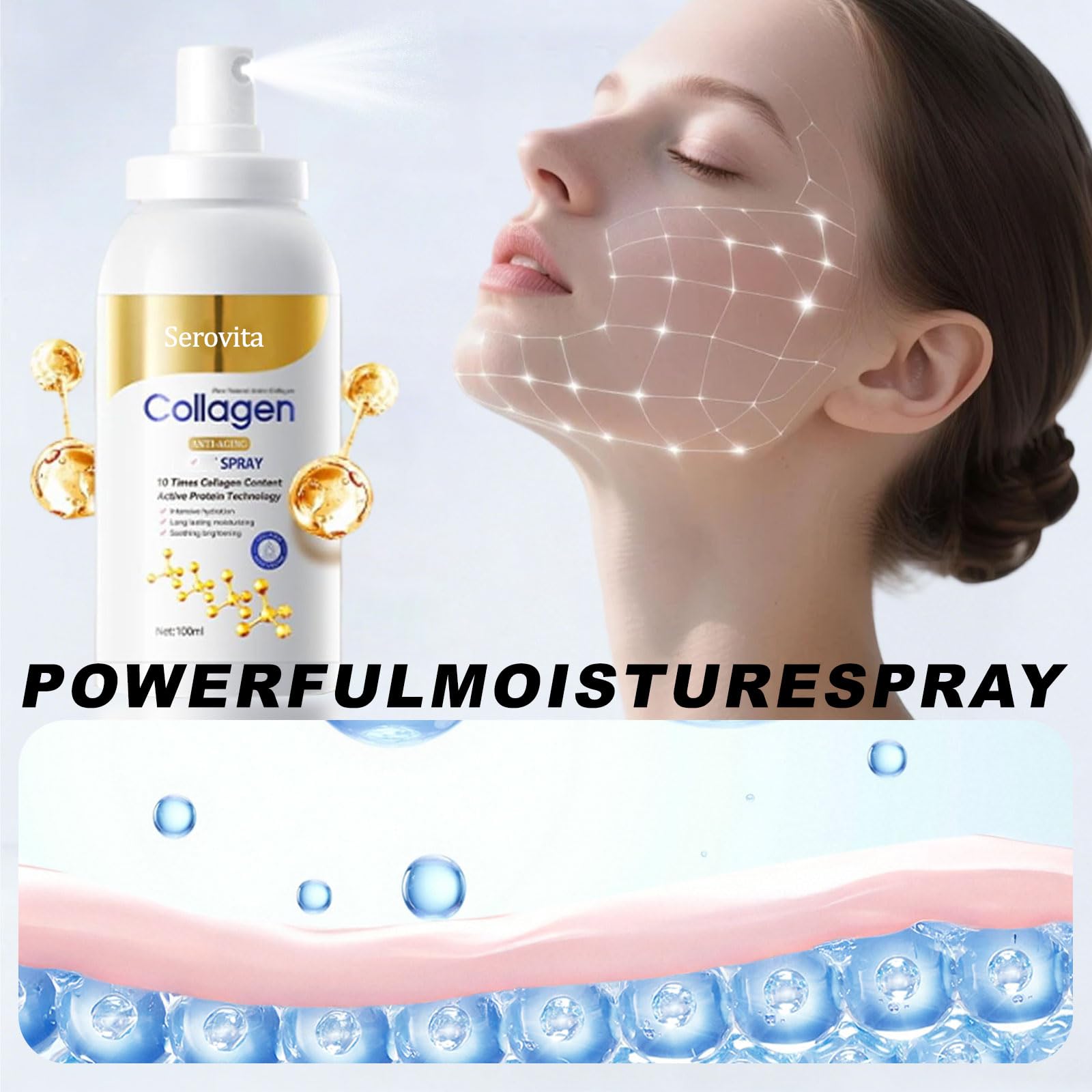 GosBio Serovita on a vanity in a morning routine scene for daily freshness