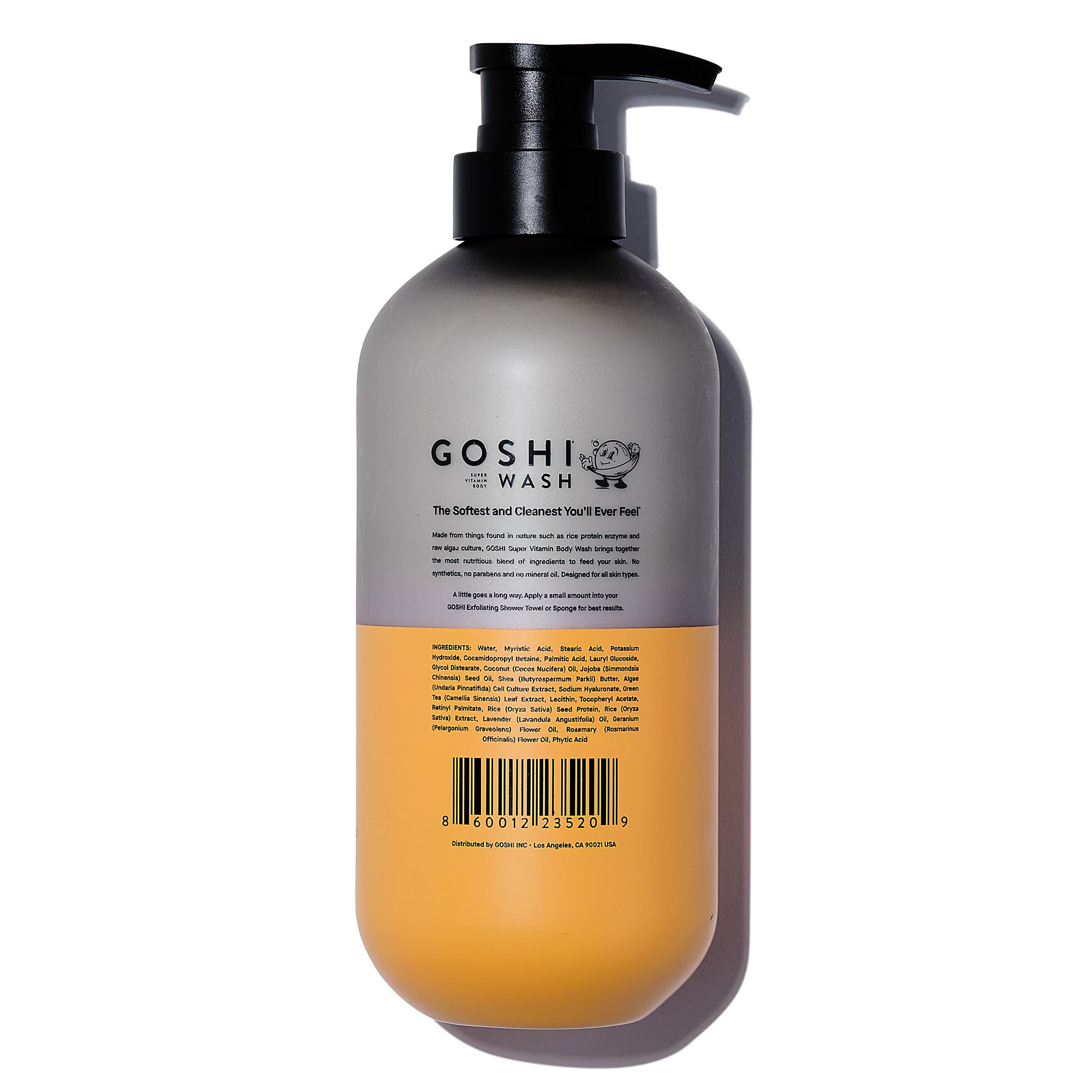 GOSHI pump dispenser close-up demonstrating easy one-handed use benefit