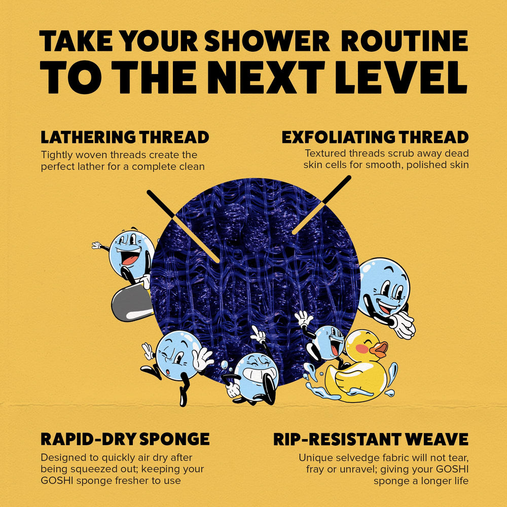 GOSHI squeezed to show rapid-dry material releasing water for faster drying