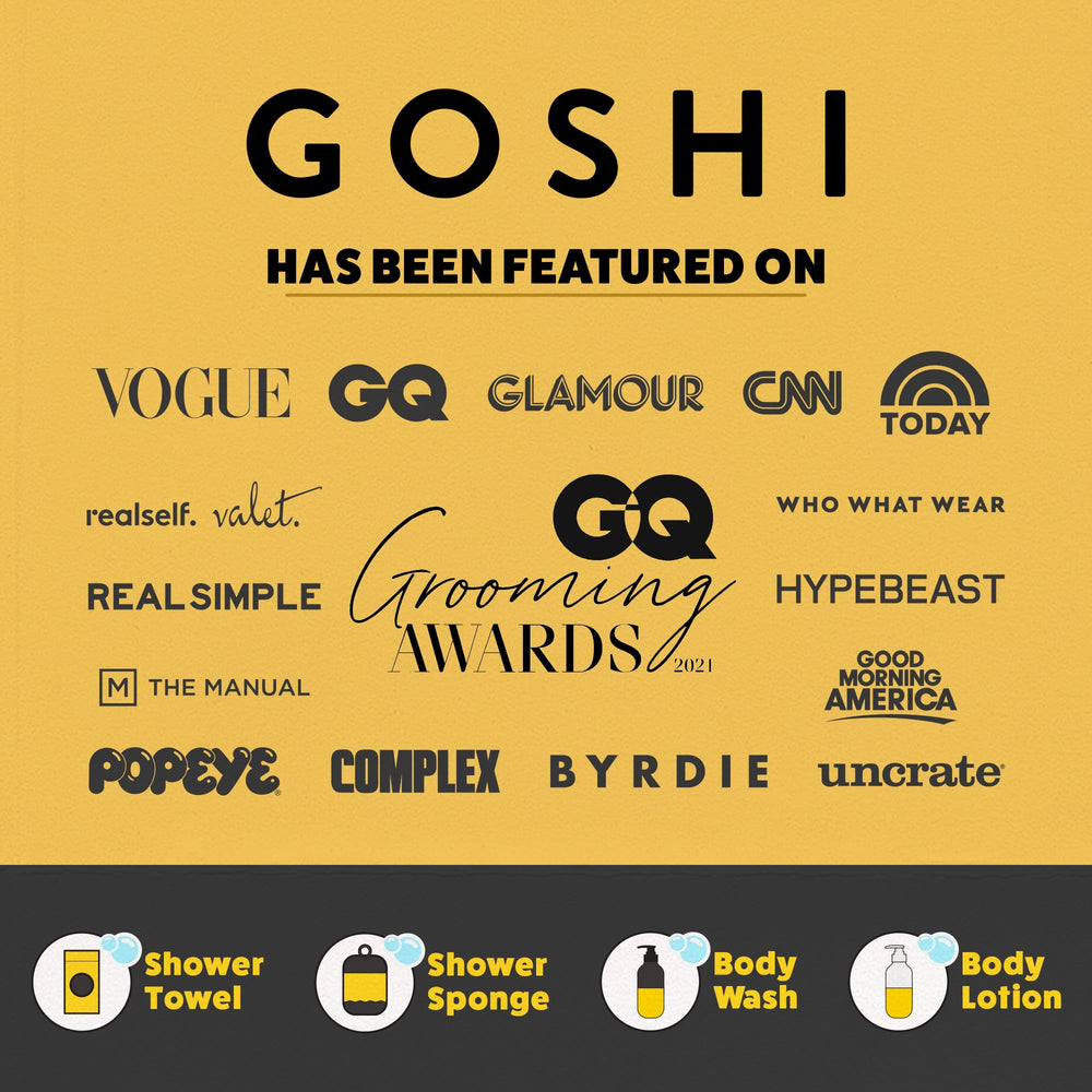 GOSHI held in hand to show size and ergonomic grip for easy use