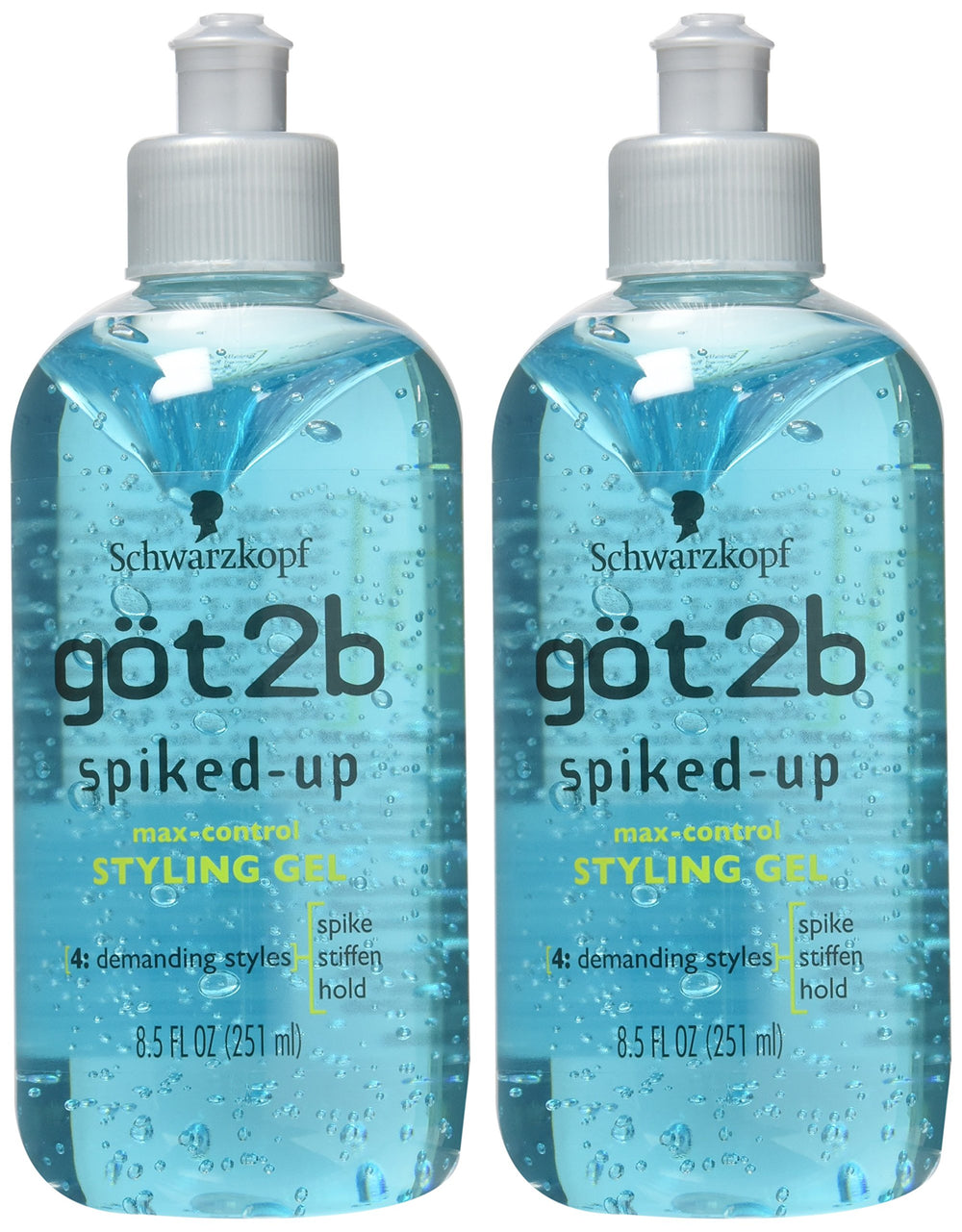 Got2B bottle in hand demonstrating 8.5oz size for generous, long-lasting supply