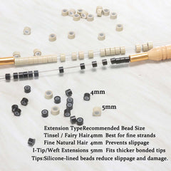 GOTDYA beads gripped by pliers ready to install, illustrating easy professional use