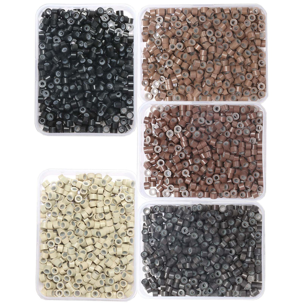 GOTDYA front pack of 2500 multi-colored micro beads showing contents and count benefits