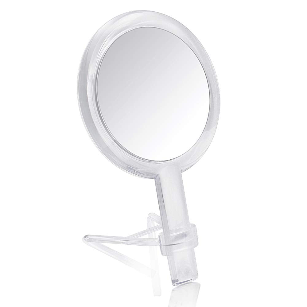 Gotofine front view mirror with stand showing clear full-face benefit