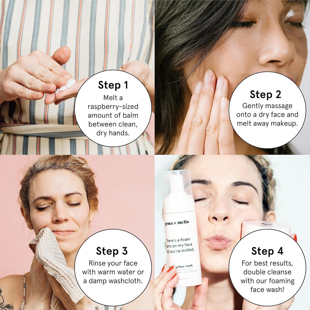 grace & stella ingredient bottles arranged to show gentle, clean formulation benefit