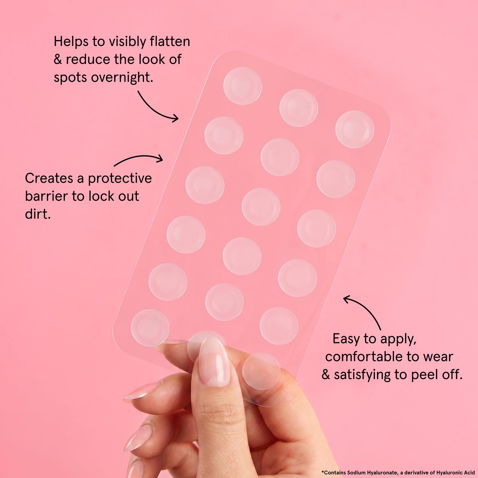 grace & stella patch applied on cheek showing discreet coverage and protection