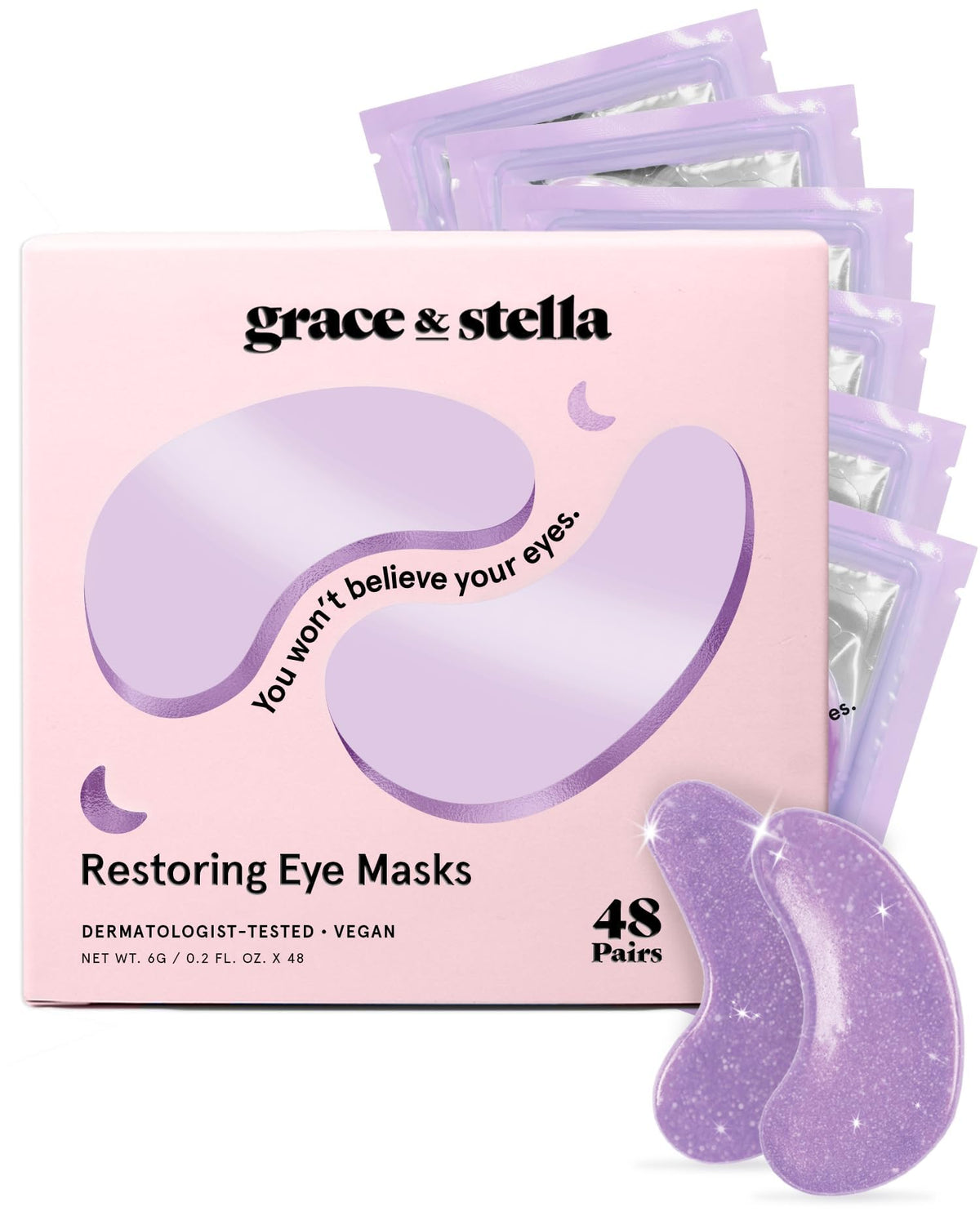 grace & stella front packaging showing product and benefits