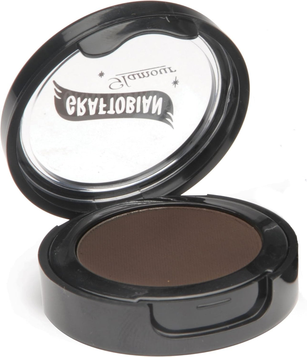 Graftobian front compact view showing Espresso Brown shade and tidy packaging benefit