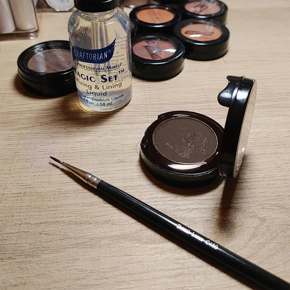 Graftobian tightlined eye closeup showing natural lash‑enhancing definition benefit