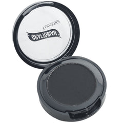 Graftobian Jet Black front compact view shows sleek packaging and easy portability