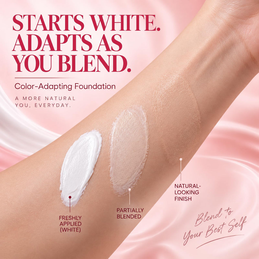 Granado blended on wrist to show color adapting and natural match benefit