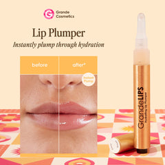 Grande Cosmetics GrandeLIPS cushion applicator close-up for precise, even gloss application
