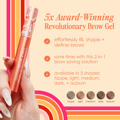 Grande Cosmetics GrandeBROW applied on model giving defined natural brows
