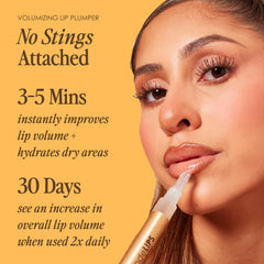 Grande Cosmetics clear gloss texture close-up highlighting glossy finish and lightweight feel