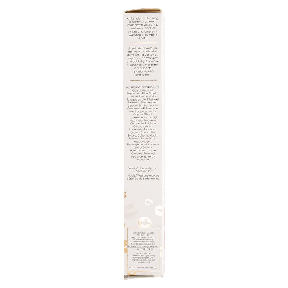 Grande Cosmetics gloss styled in travel pouch showing portability and on-the-go touch-ups
