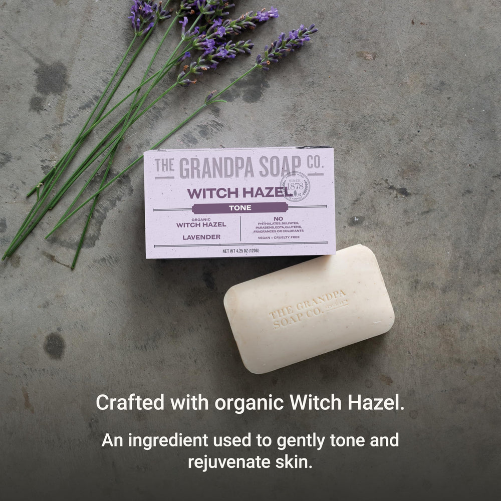 The Grandpa Soap Company rich lather texture on skin demonstrating gentle cleansing