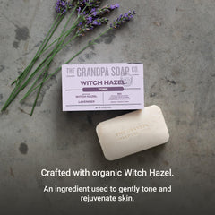 The Grandpa Soap Company rich lather texture on skin demonstrating gentle cleansing