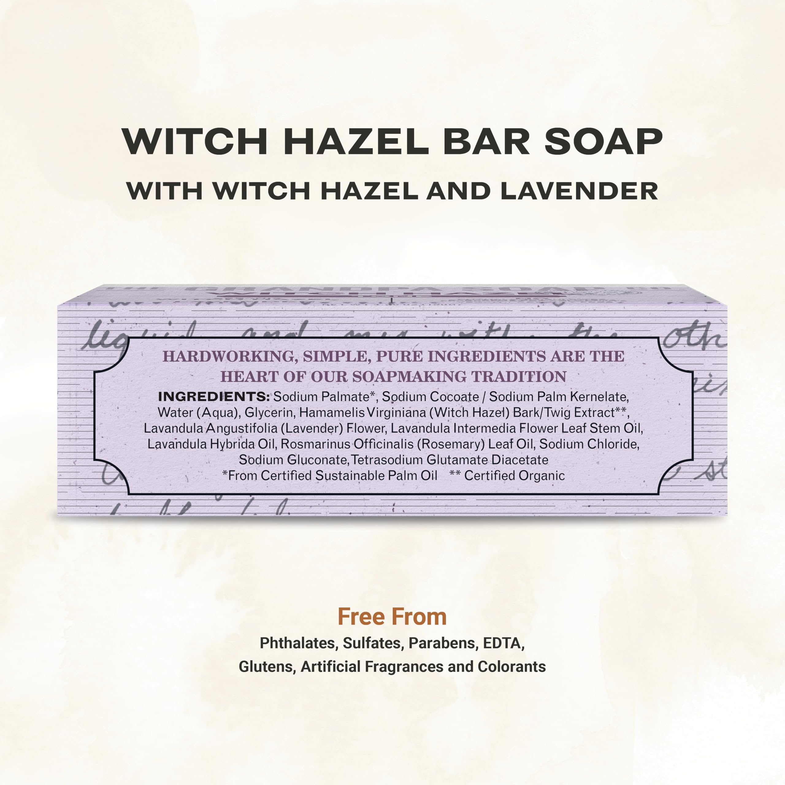 The Grandpa Soap Company lavender blossoms close-up highlighting calming botanical benefit