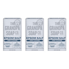 Grandpa's front packaging showing three bars and benefits