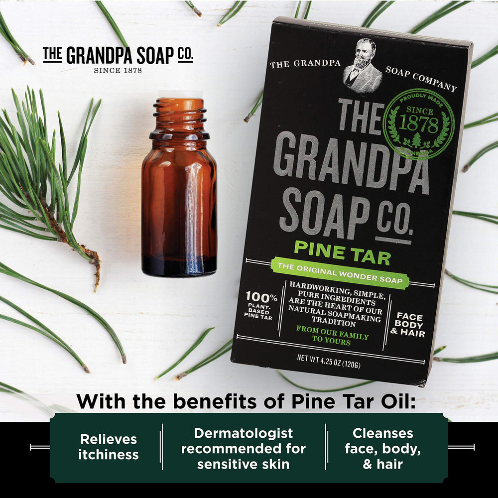 Grandpa's creamy lather on hands demonstrating rich foam for effective cleansing