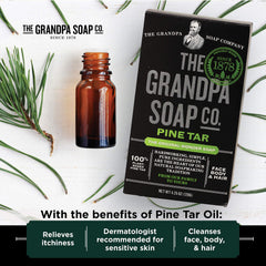 Grandpa's creamy lather on hands demonstrating rich foam for effective cleansing