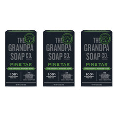 Grandpa's front packaging view showing bar and label, highlights natural ingredients